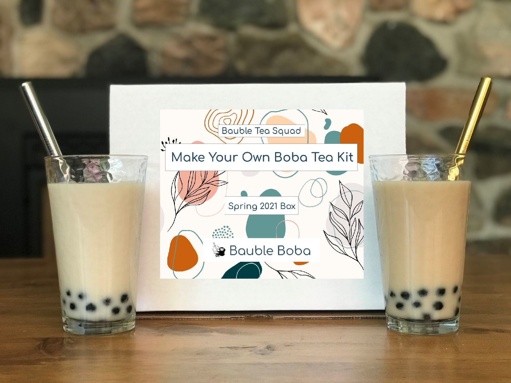 SEASONAL SUBSCRIPTION Milk Tea 5 Min Bubble Tea Kit [1215 Pack 4 F Bauble Boba