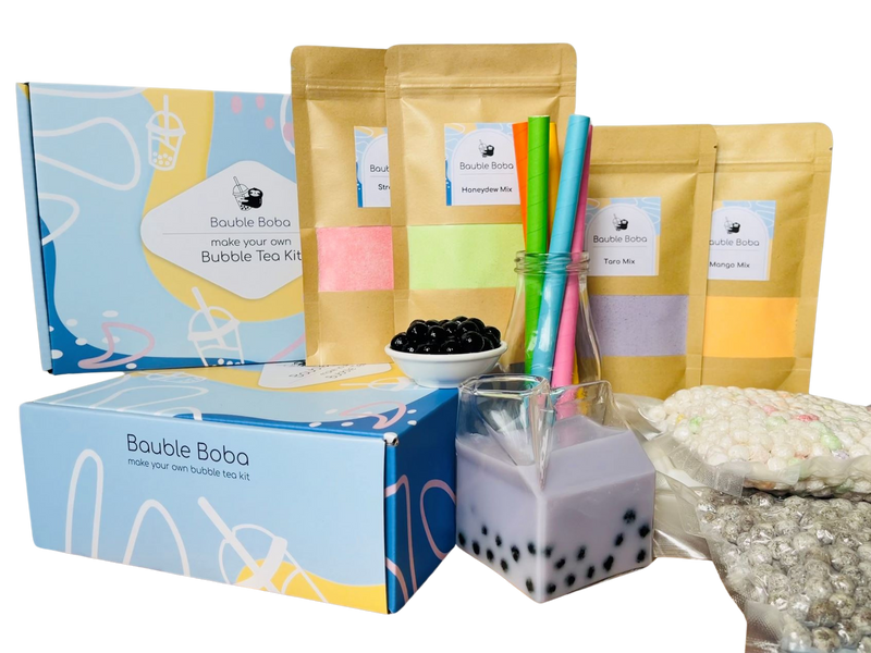 Kit de thé aux bulles 5 minutes aux fruits crémeux [paquet de 12 à 15 | 4 saveurs]